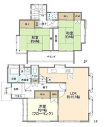 西橋本3丁目貸家の物件間取画像